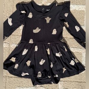 Kyte BABY Black Long Sleeve Bodysuit Dress - Size 3-6 months